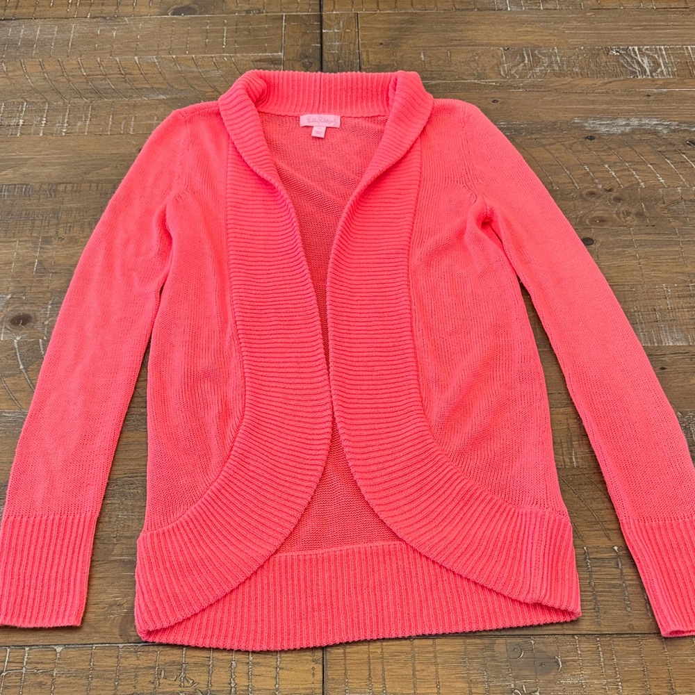 Lilly Pulitzer Vibrant Pink Cardigan